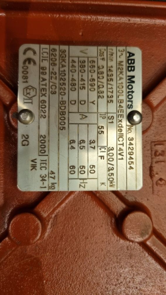 Silnik elektryczny trójfazowy 3kW kołnierzowy