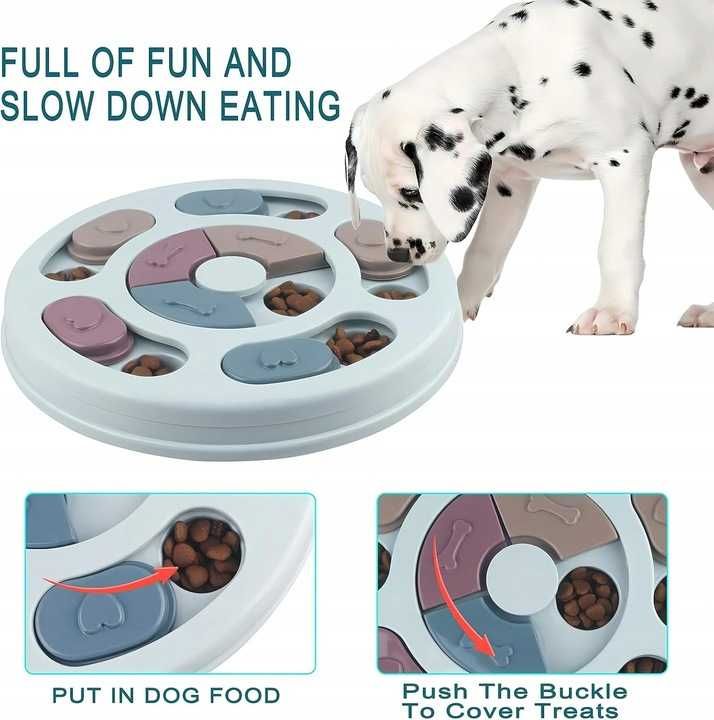 Elezenoc Slow feeder dla psa miska dla psa powolne jedzenie