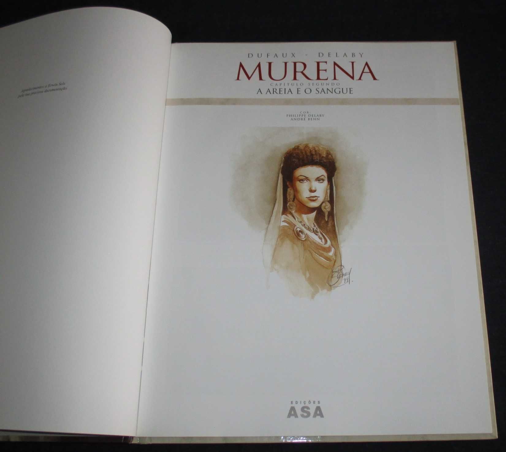 Livro BD Murena A púrpura e o ouro Jean Dufaux e Phillippe Delaby