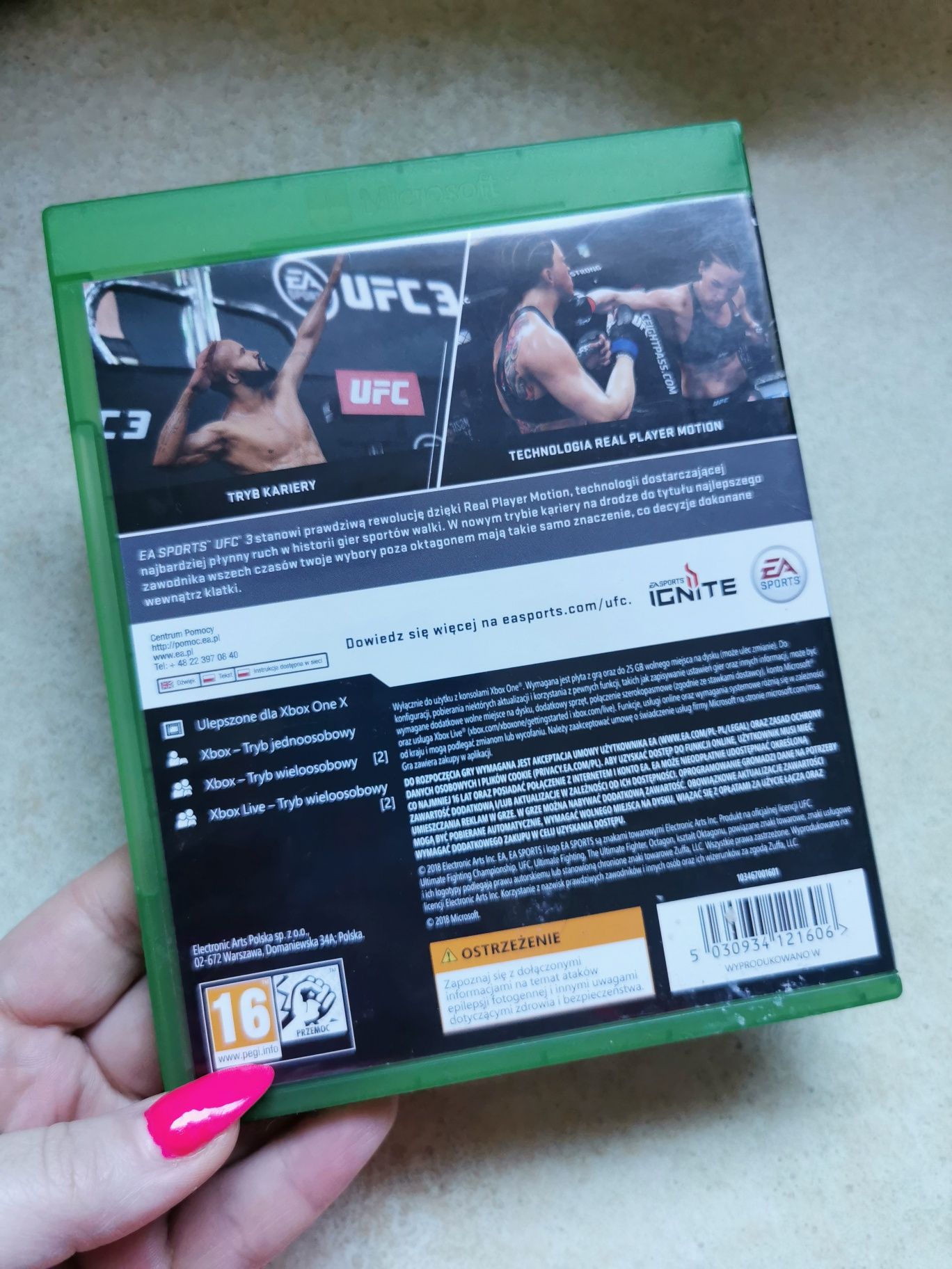 Gra Xbox One UFC 3 polska wersja