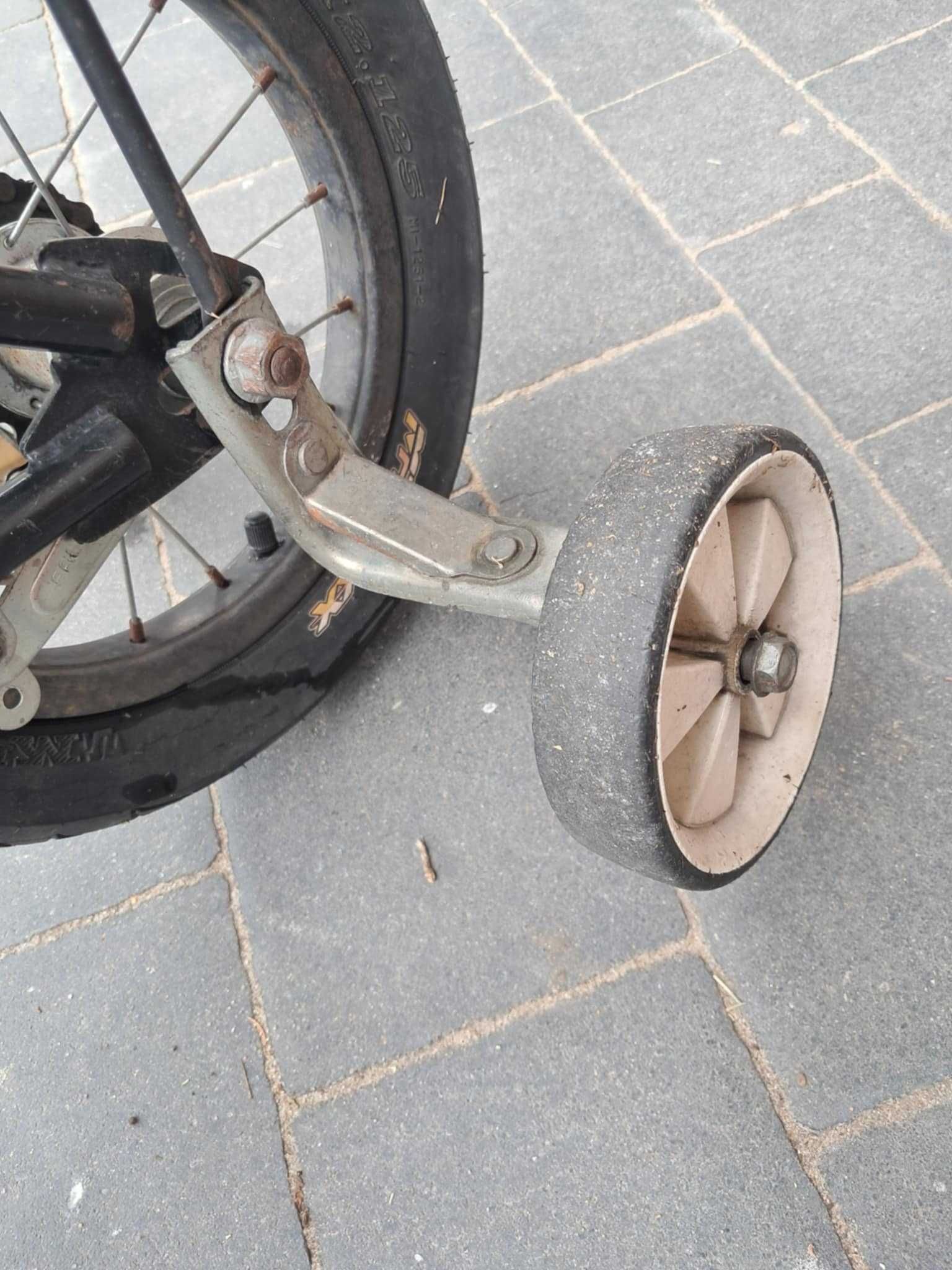 Rowerek dla dzieci BMX czerwono-czarny do nauki 12