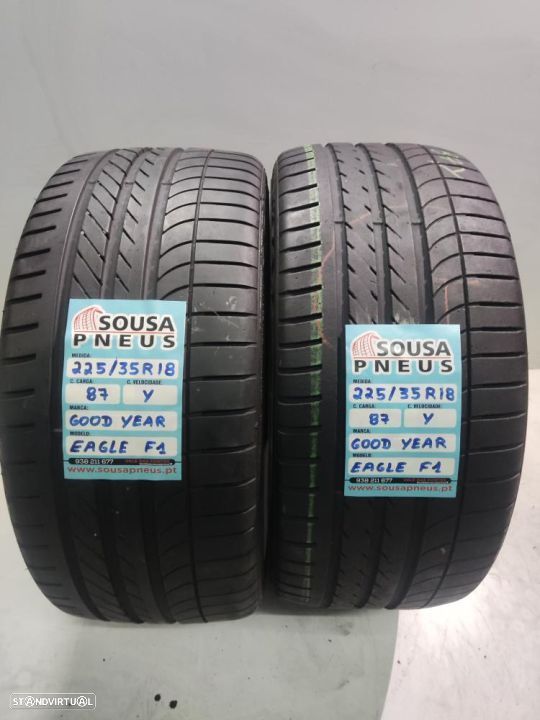 2 pneus semi novos 225-35r18 good year - oferta dos portes 120 EUROS