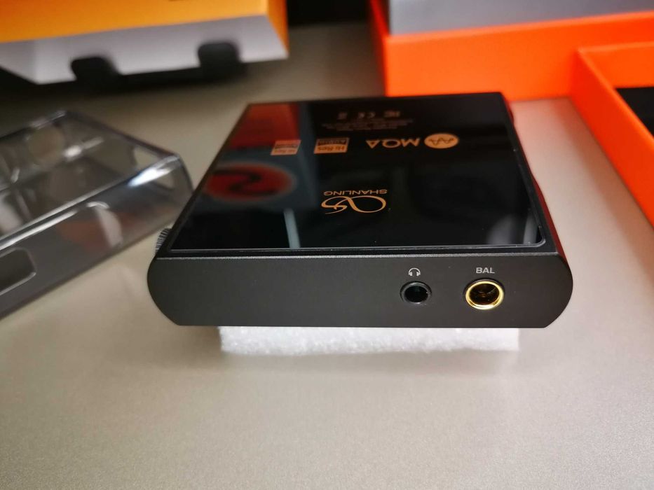 Shanling M1 S Preto + Sony MDR-XB75AP + capa silicone