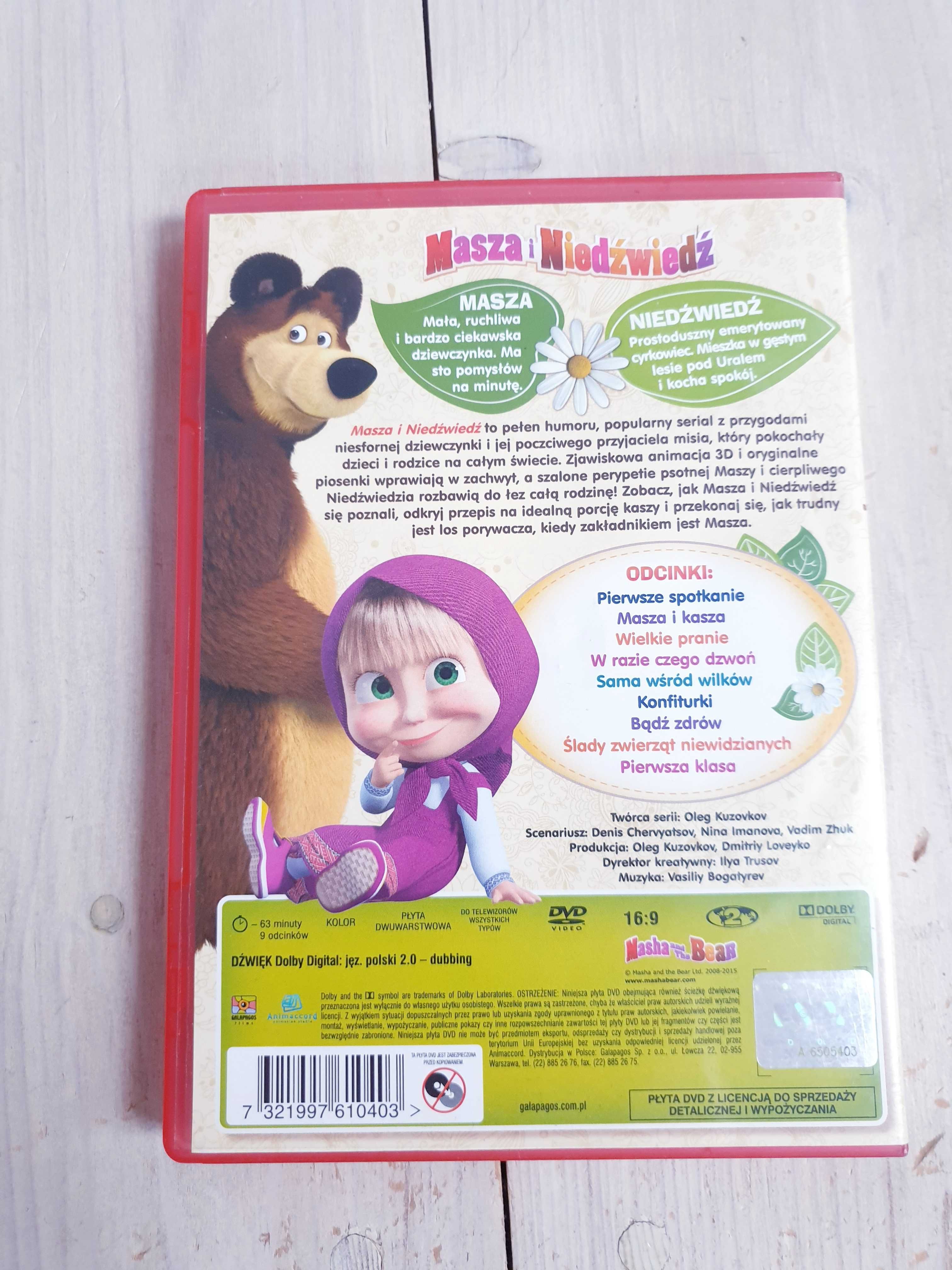 Bajki na DVD Masza i Niedźwiedź Pierwsze spotkanie
