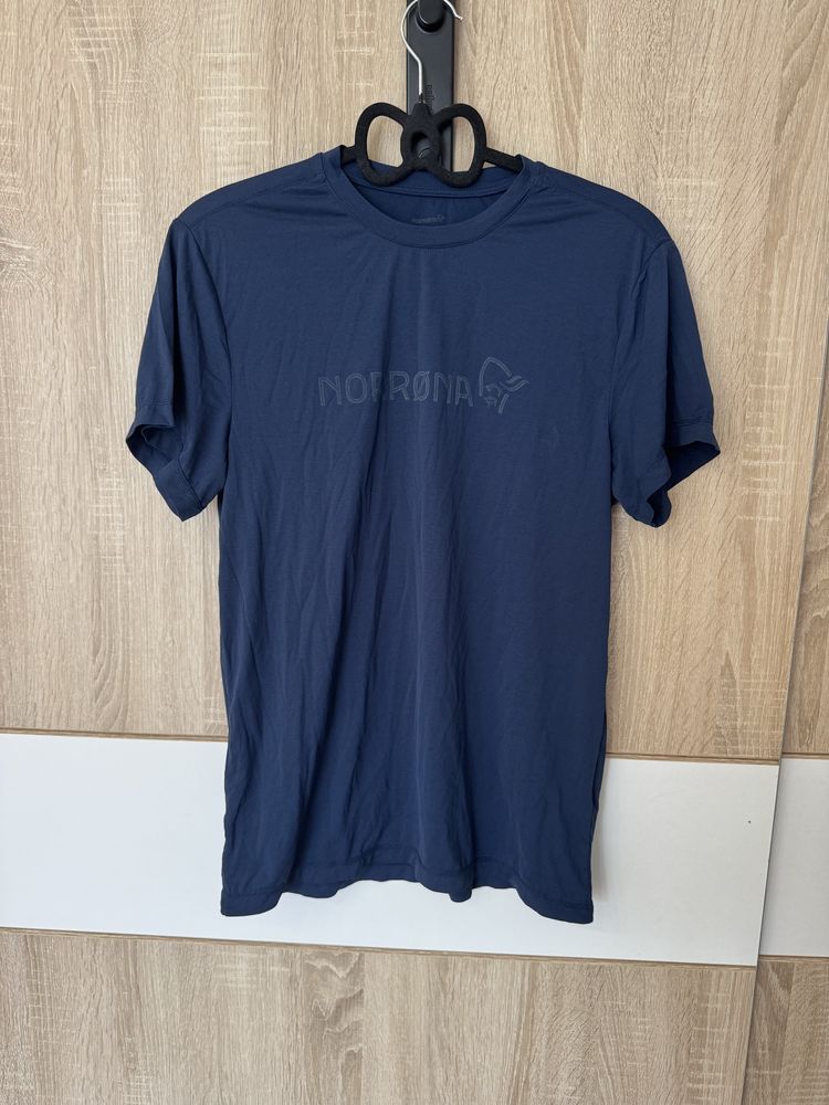 Koszulka Norrona S tshirt granatowa logowana viking tech sportowa