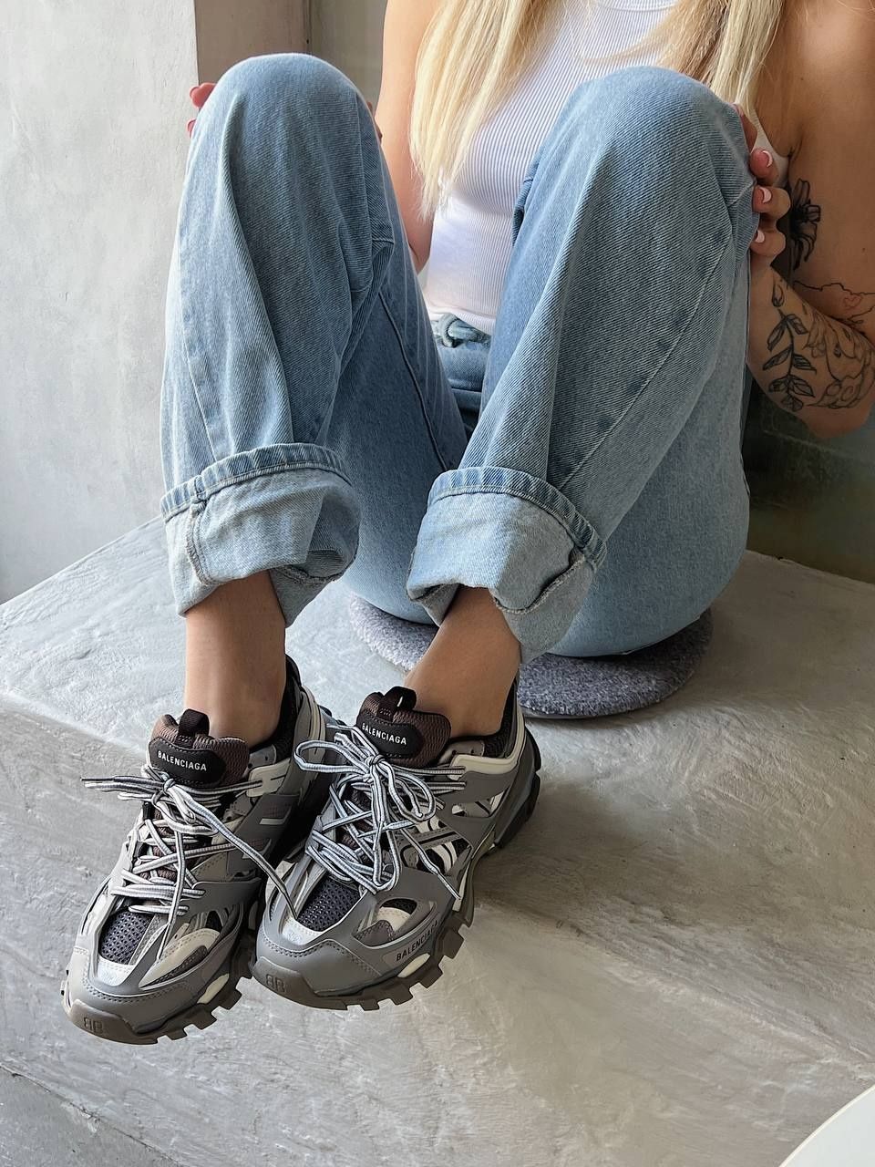 р36-41 Кросівки Balenciaga Track 3.0 Grey