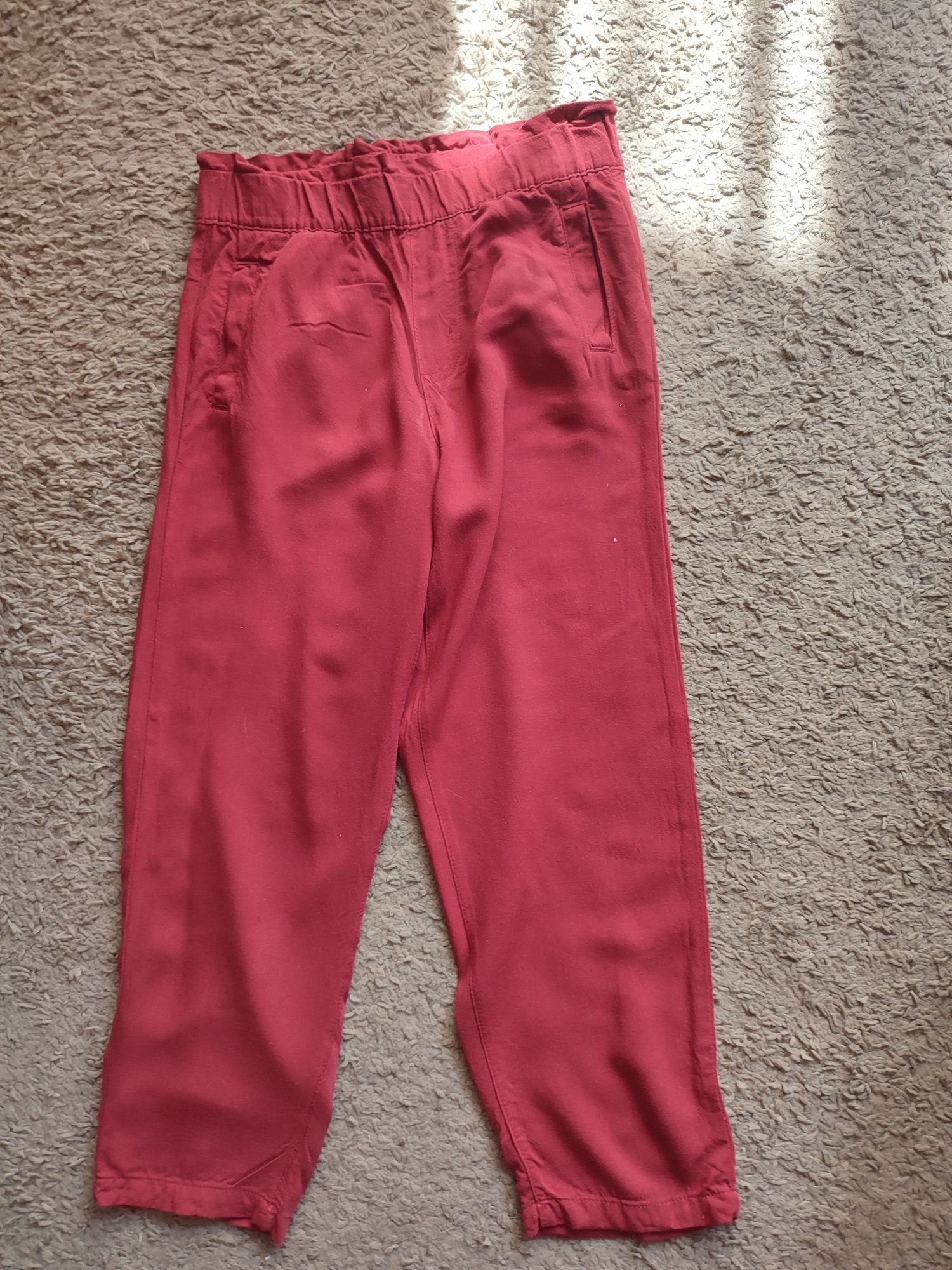 Spodnie z wiskozy dla dziewczynki na 134 cm