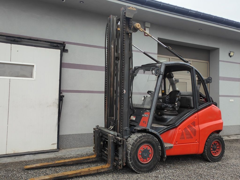 Wózek widłowy Linde H50T 5T Z Niemiec Pozycjoner Przeb 12900 mtg