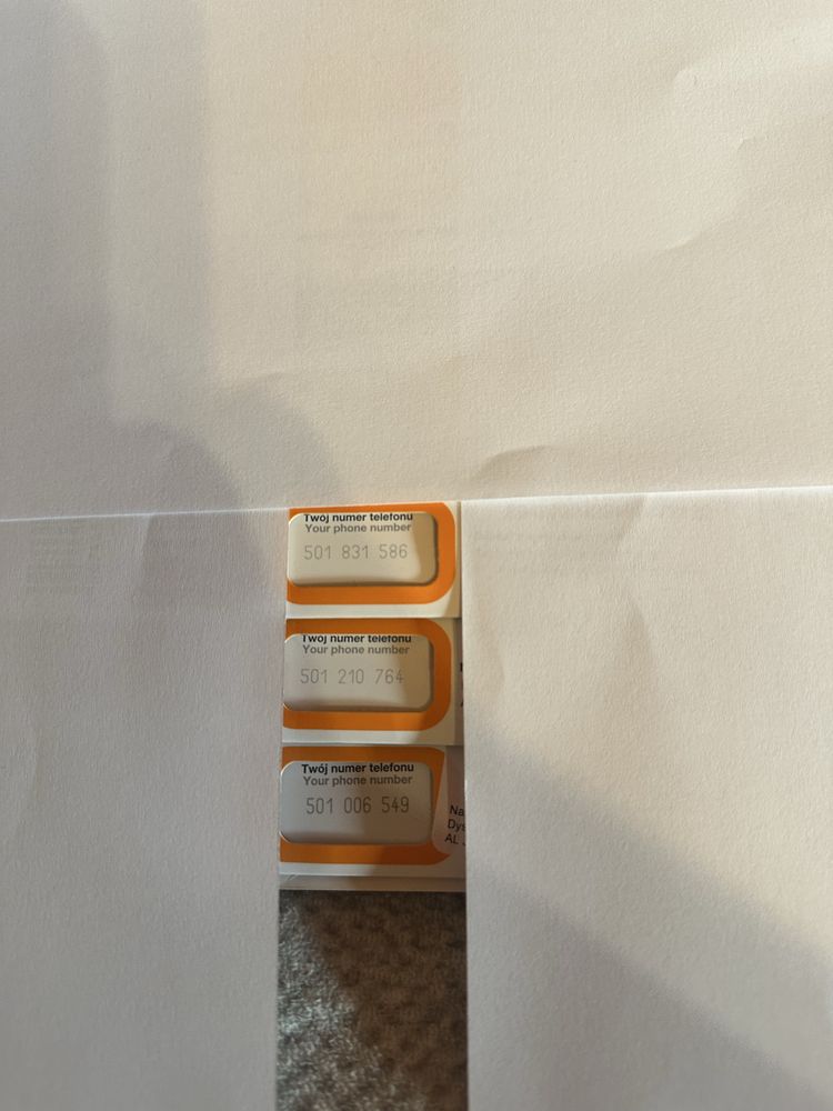 Sprzedam karty sim z zlotymi numerami