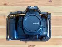Equipamento de filmagem - Blackmagic 6K Pro e acessórios.