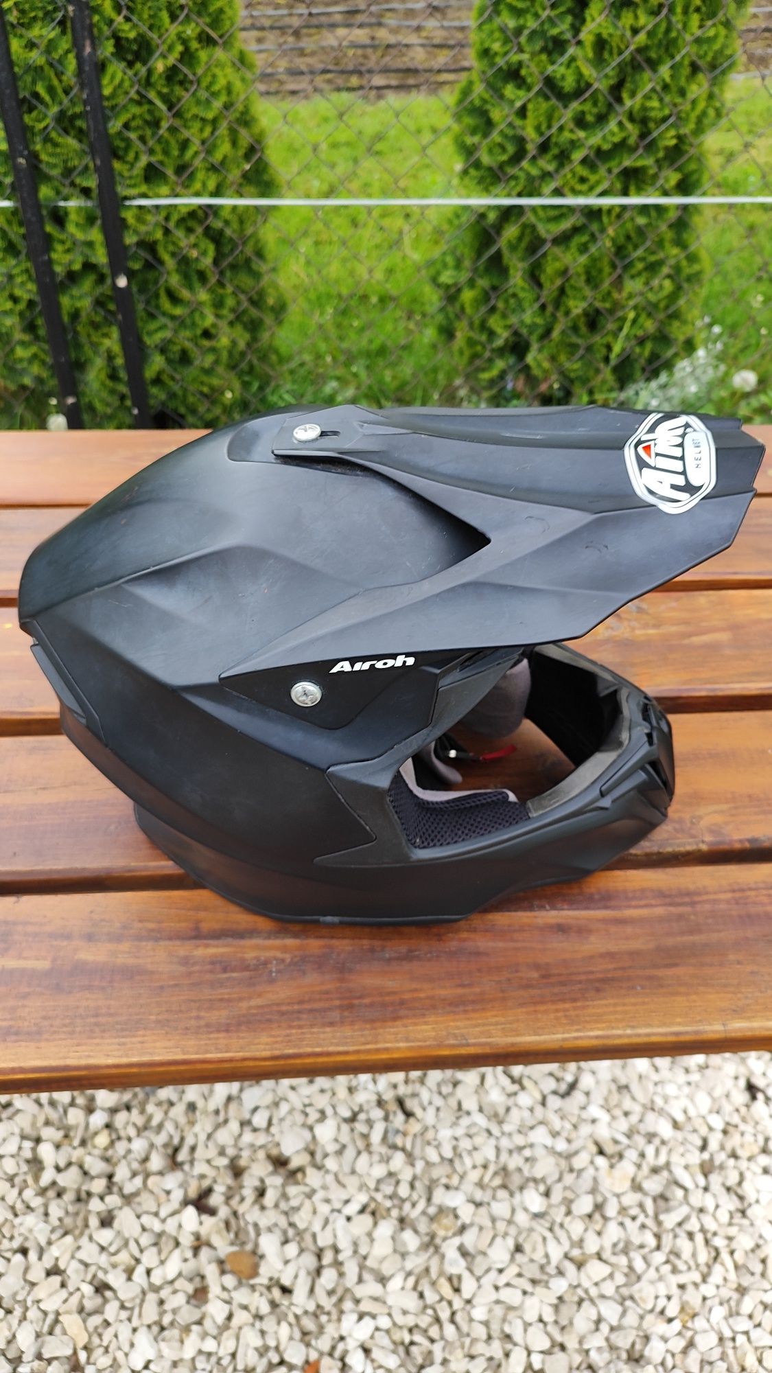 Kask motocyklowy + gogle