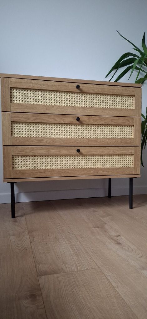 Komoda rattan, boho