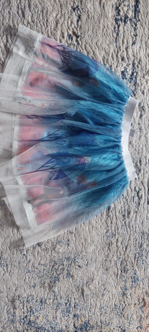 Zestaw C&A  128 134 cm Frozen Kraina Lodu spódniczka bluzeczka Elsa An