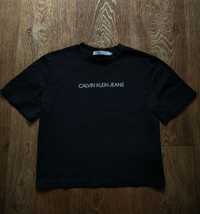 Черный женский топ футболка свитшот худи Calvin Klein размер S