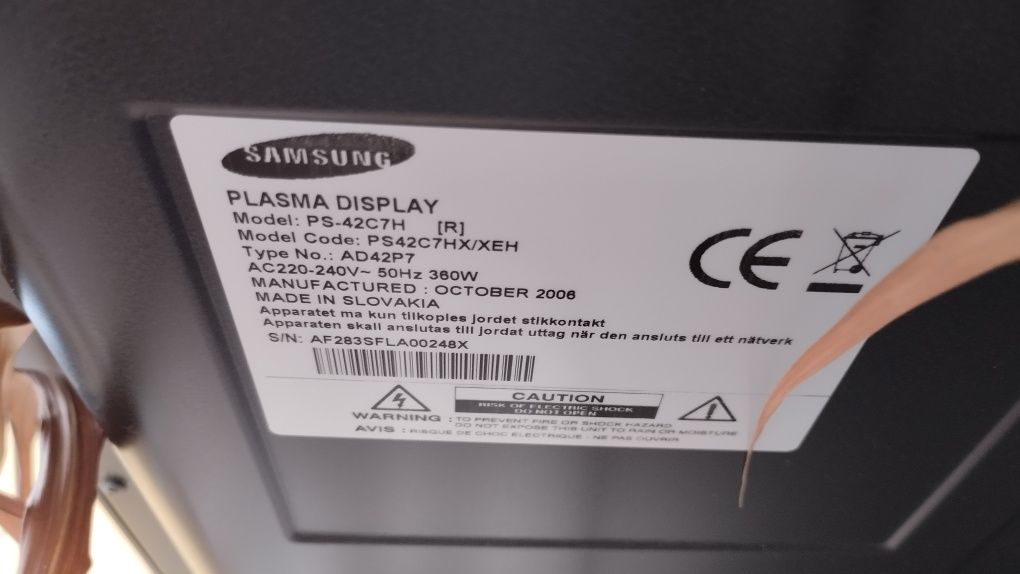 Telewizor plazmowy 42 cale