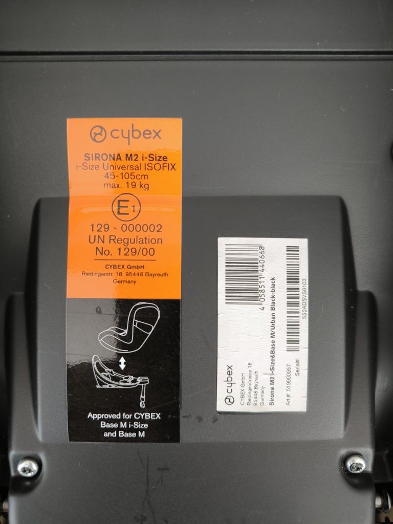 Cadeira Auto Cibex Sirona M2 i-Size + Base isofix