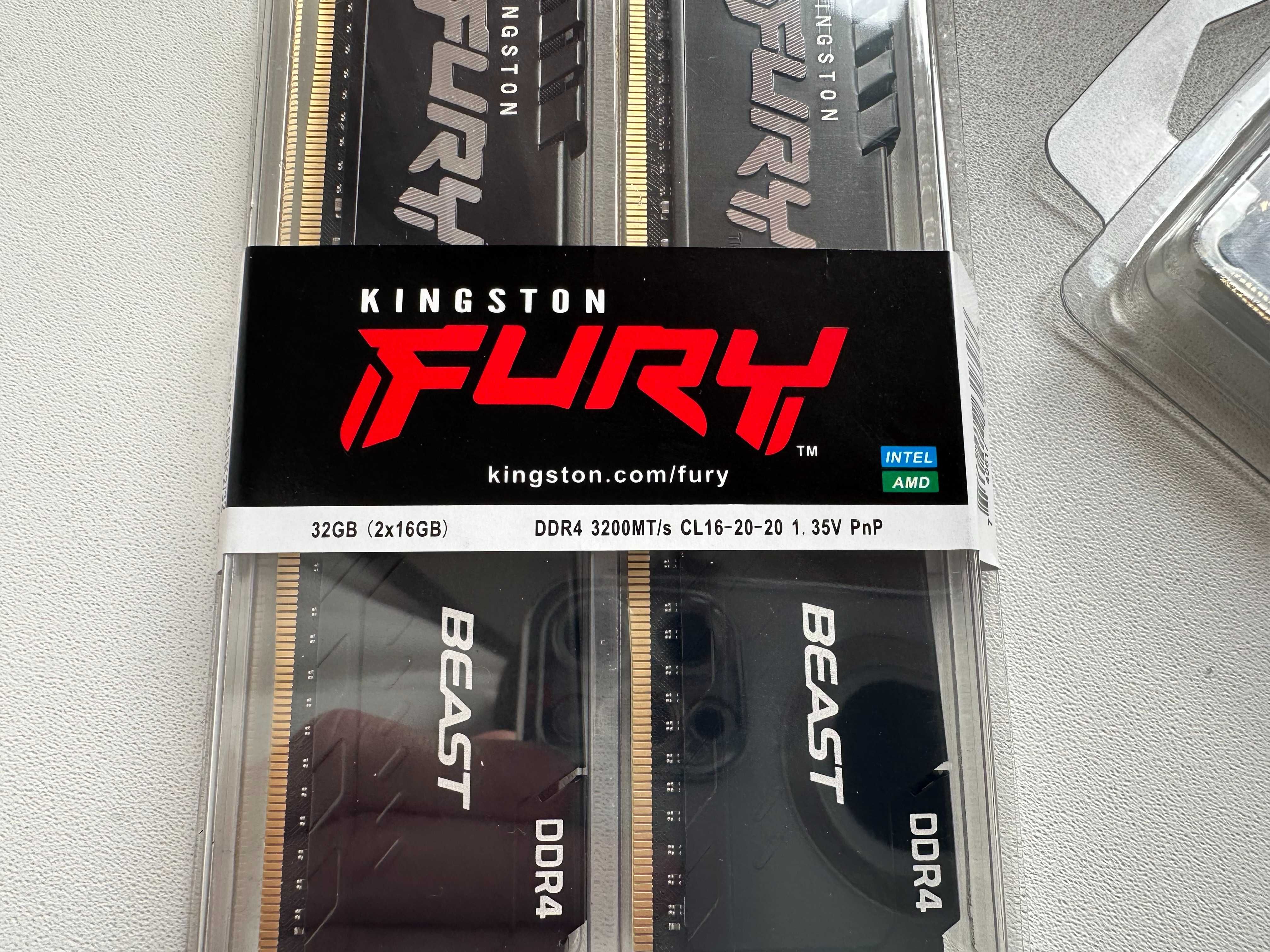 Оперативная память Kingston Fury Beast DDR4-3200 32Gb (Kit of 2x16Gb)