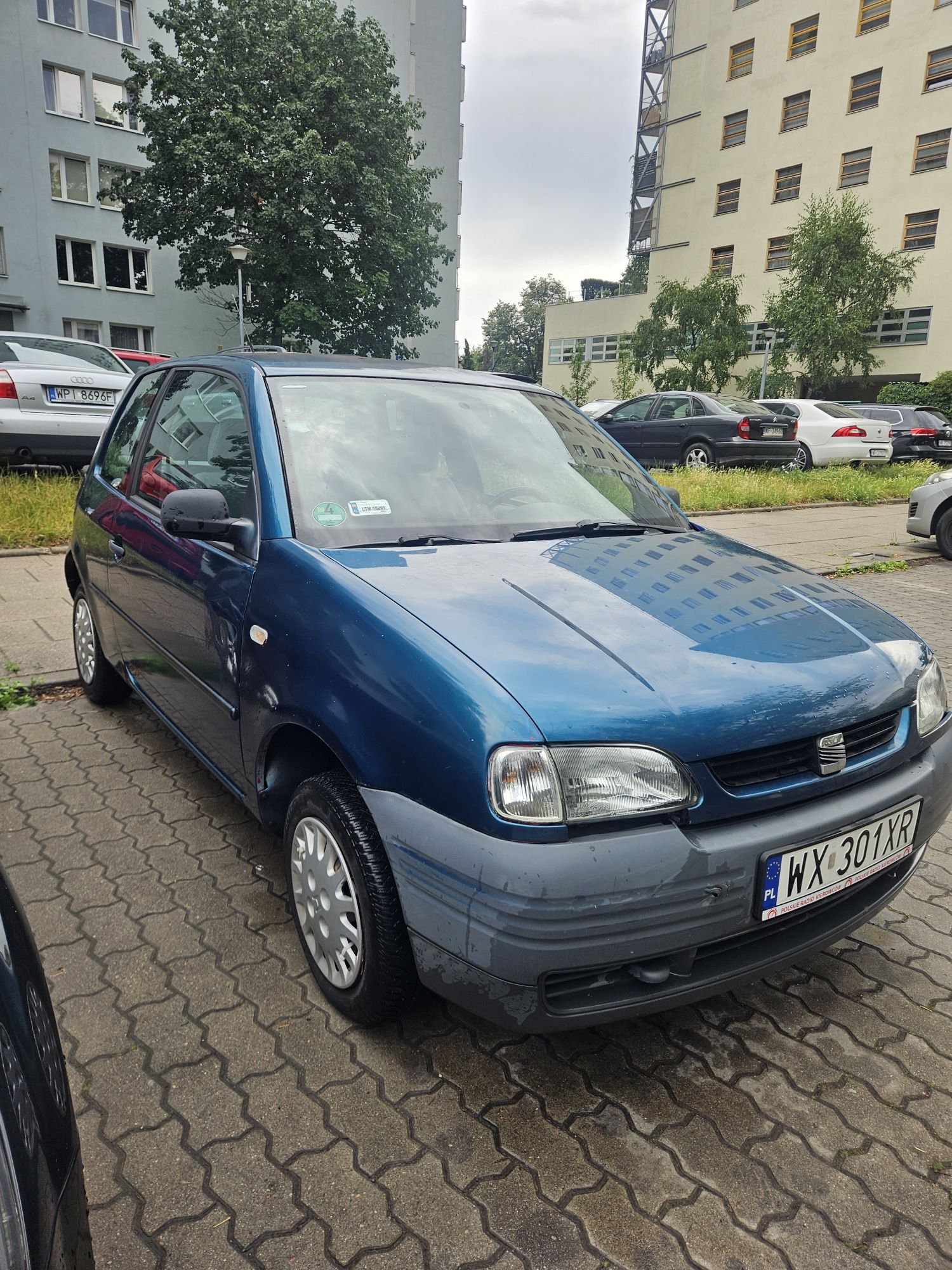 Piękna Zielona Strzała Seat Arosa Benzyna 1998r 1.0 jeździ i hamuje