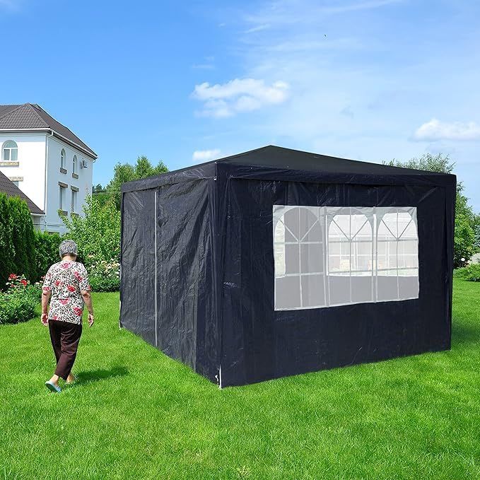 Ściany boczne do wolno stojącej altany pawilonu Relaxdays 2 x 3 m