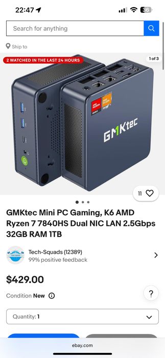 Gmktec nuc box MINI PC K6