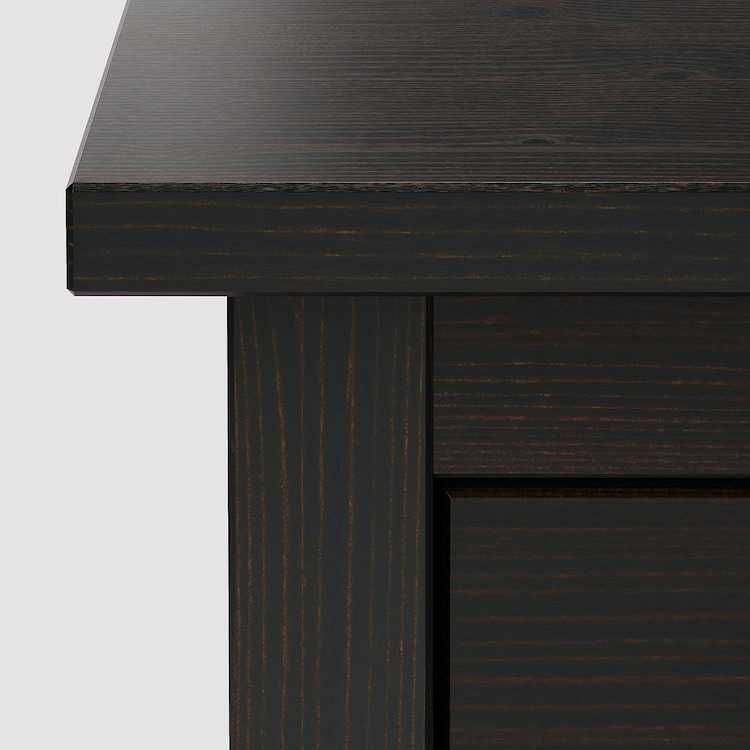 HEMNES Szafka na buty 2 przegrody, czarnobrąz 89x30x127 Nowa