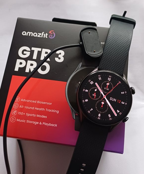 Smartwatch , zegarek Amazfit GTR 3 Pro , stan bardzo dobry