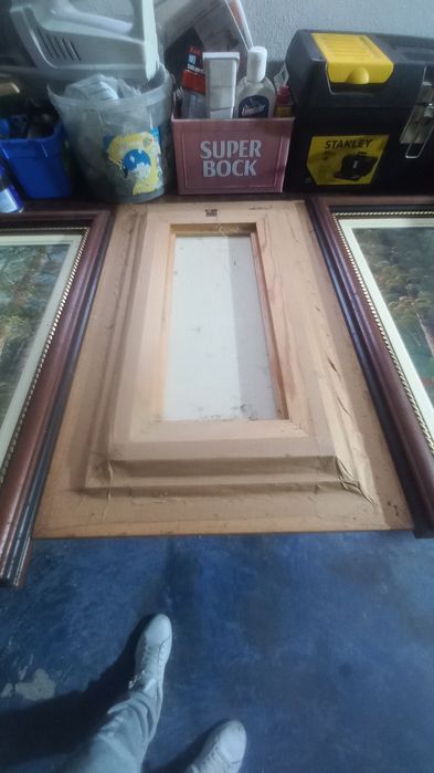 3 quadros pintados a mão