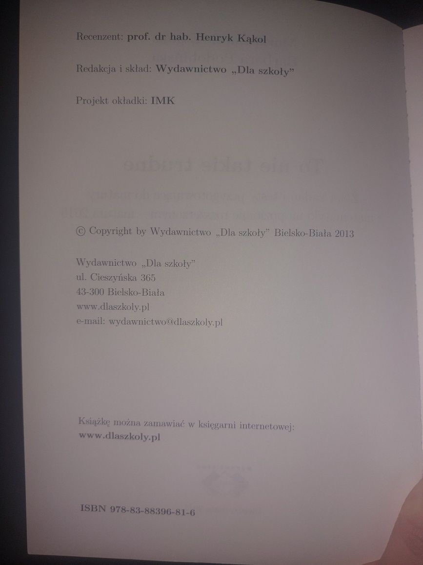 Zbiór zadań przygotowujący do matury z matematyki