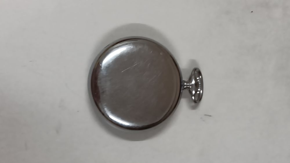 Relógio bolso corda antigo Cristal 15 jw 1950!