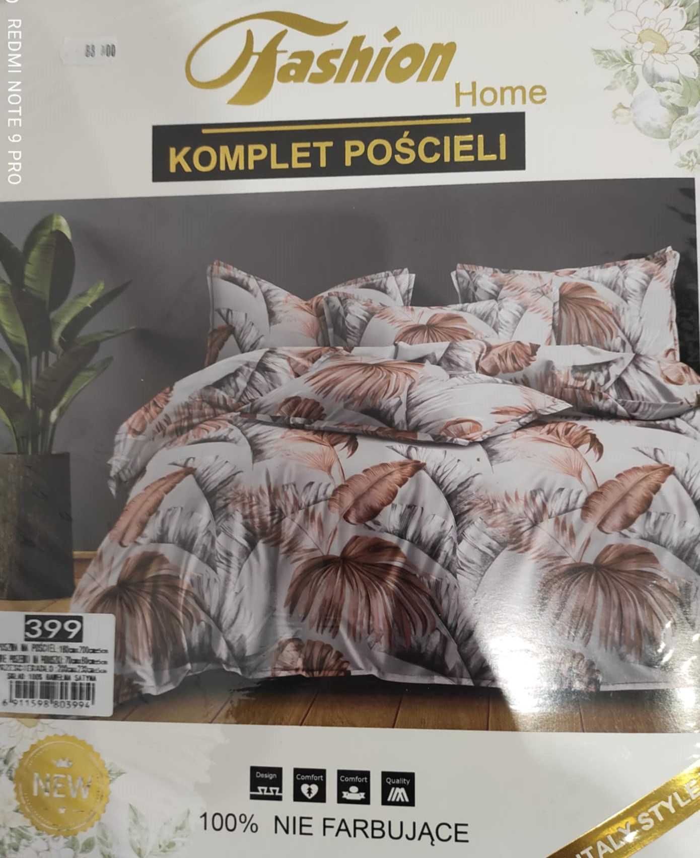 Komplet pościeli 180x200 z prześcieradłem w komplecie