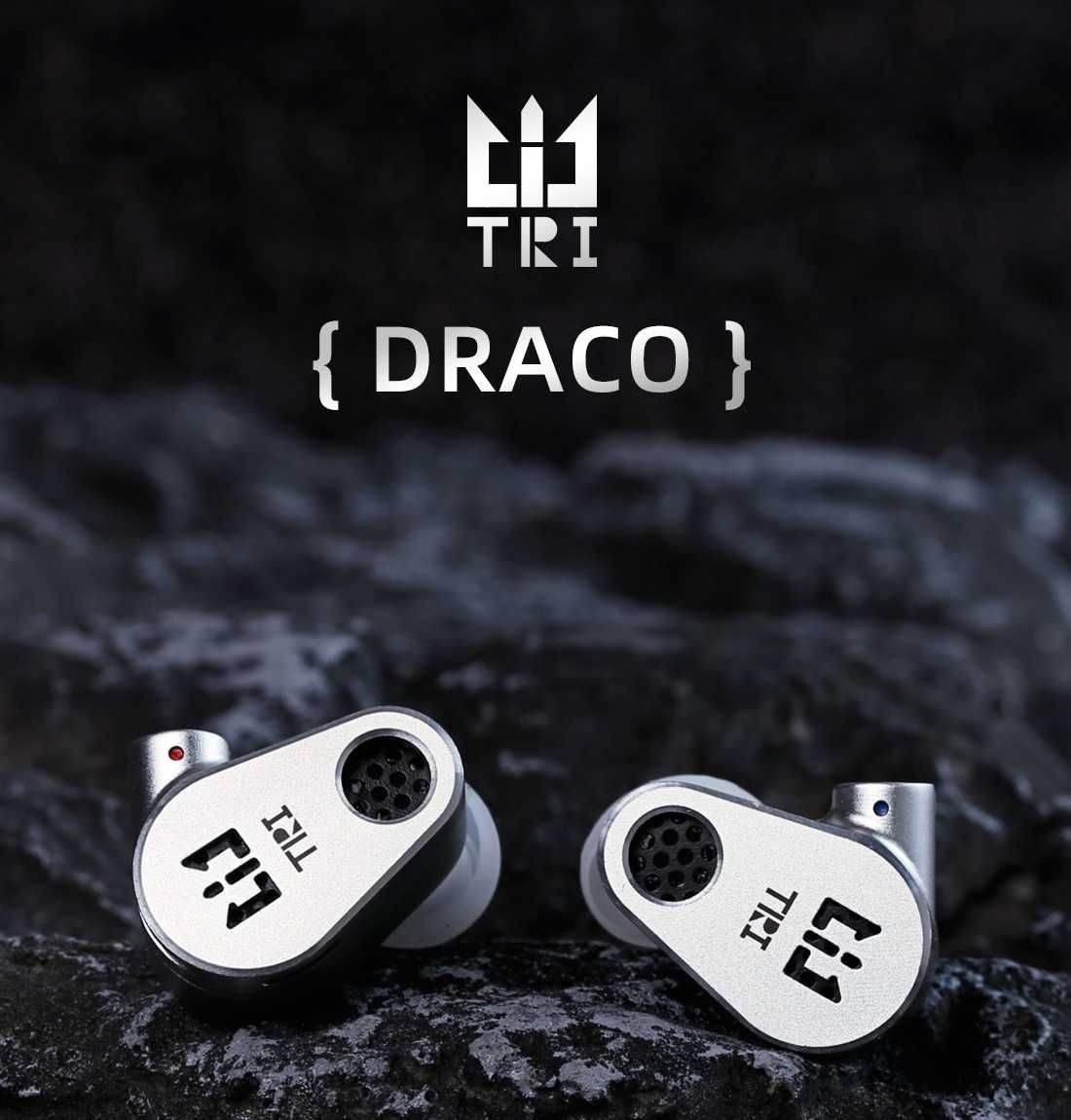 ⇒ TRI Draco (2DD)- двухдрайверные IEM наушники с открытой конструкцией