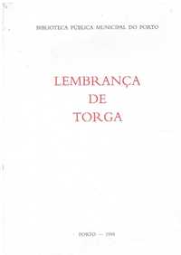 4906
	
Lembrança de Torga : catálogo da exposição