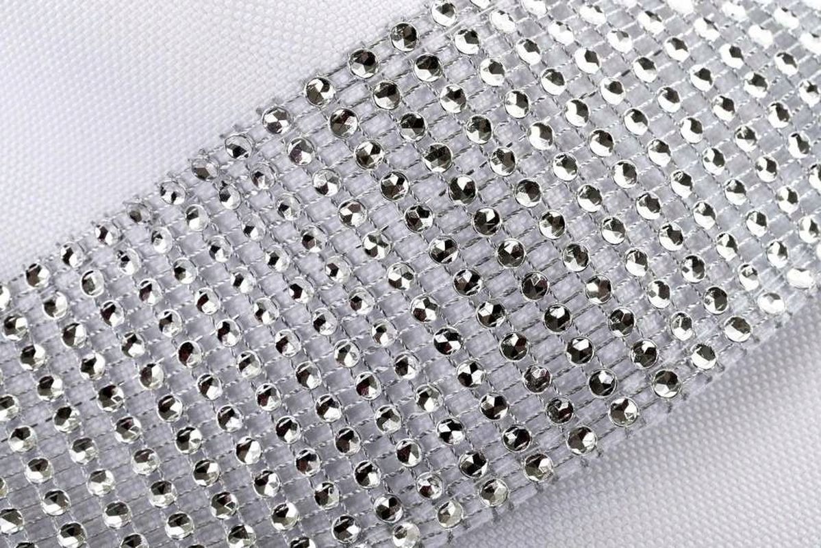 Obrus plamoodporny 130x180 cyrkonie Diament Biały