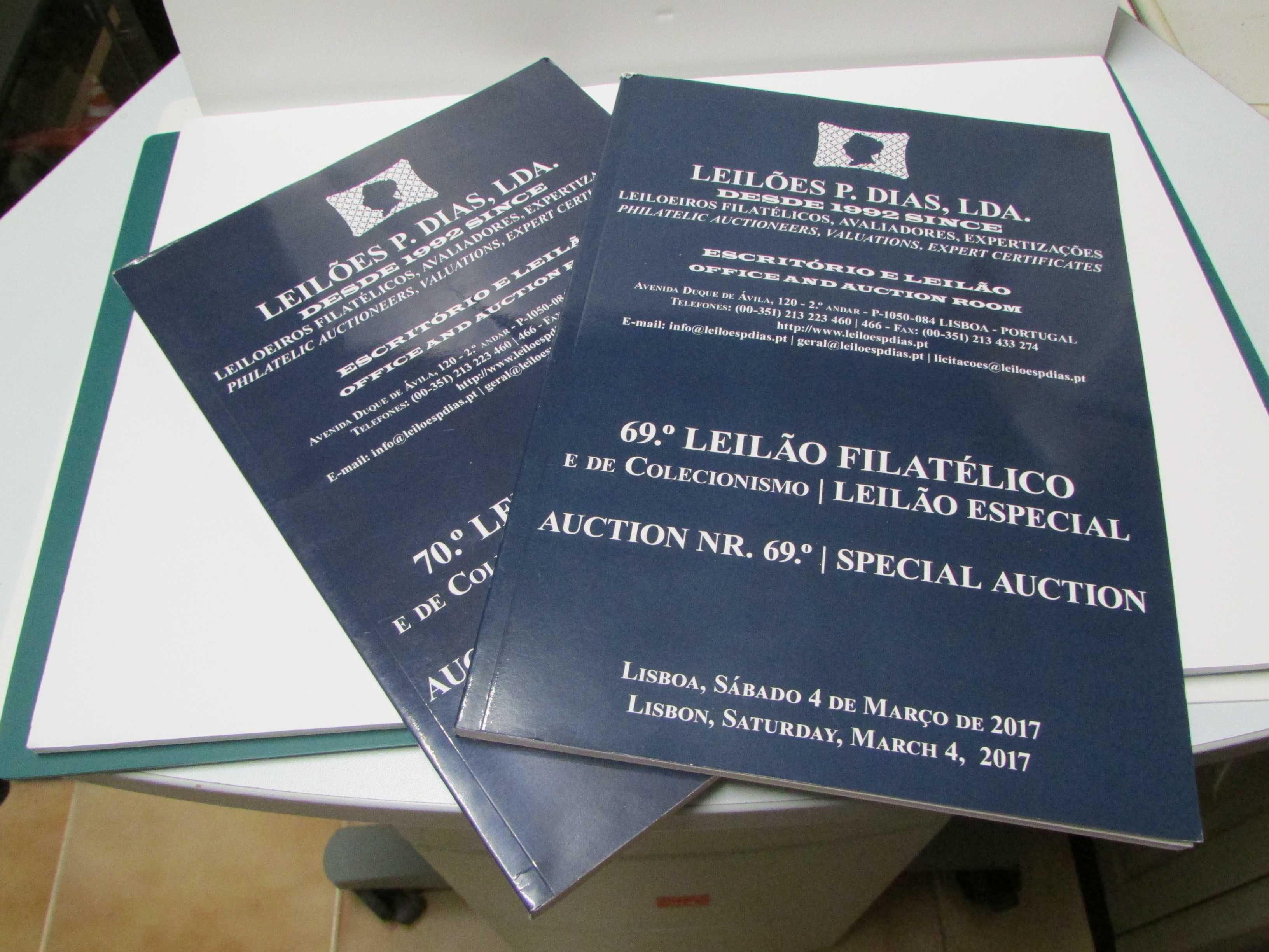 Catálogos Leilões P. Dias: Filatélicos e Colecionismo (ano 2017)
