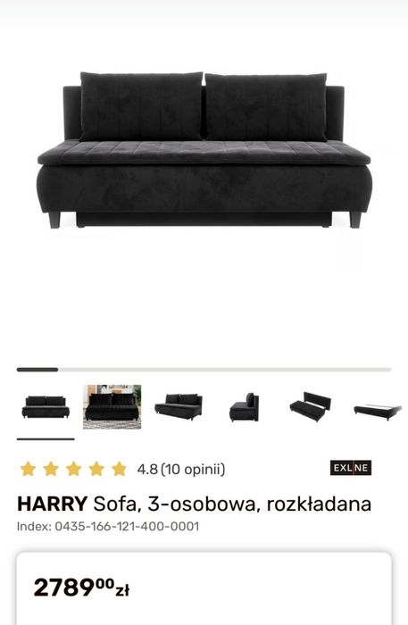 Sofa rozkładana HARRY