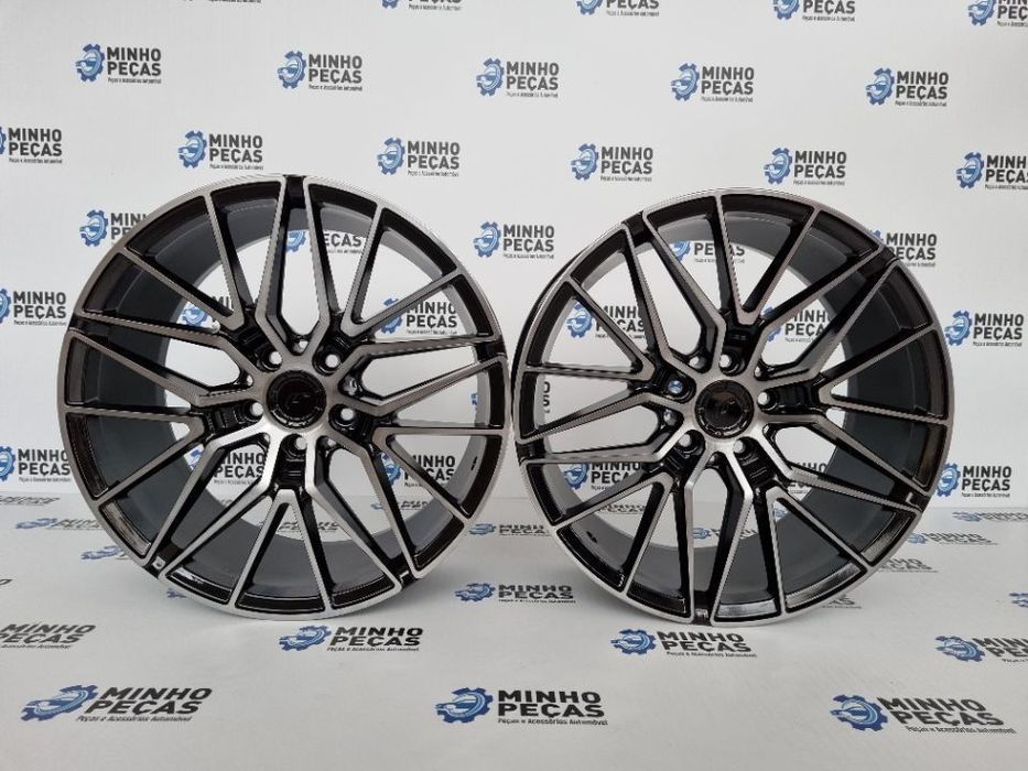 Jantes Japan Racing (JR38) em 18&quot; (5x112) Black Polish