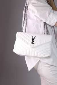 Biała torebka Yves Saint Laurent