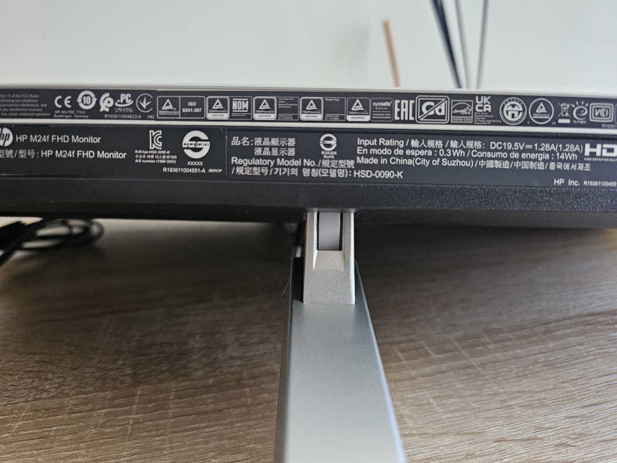 Monitor  PC HP M24f FHD como novo