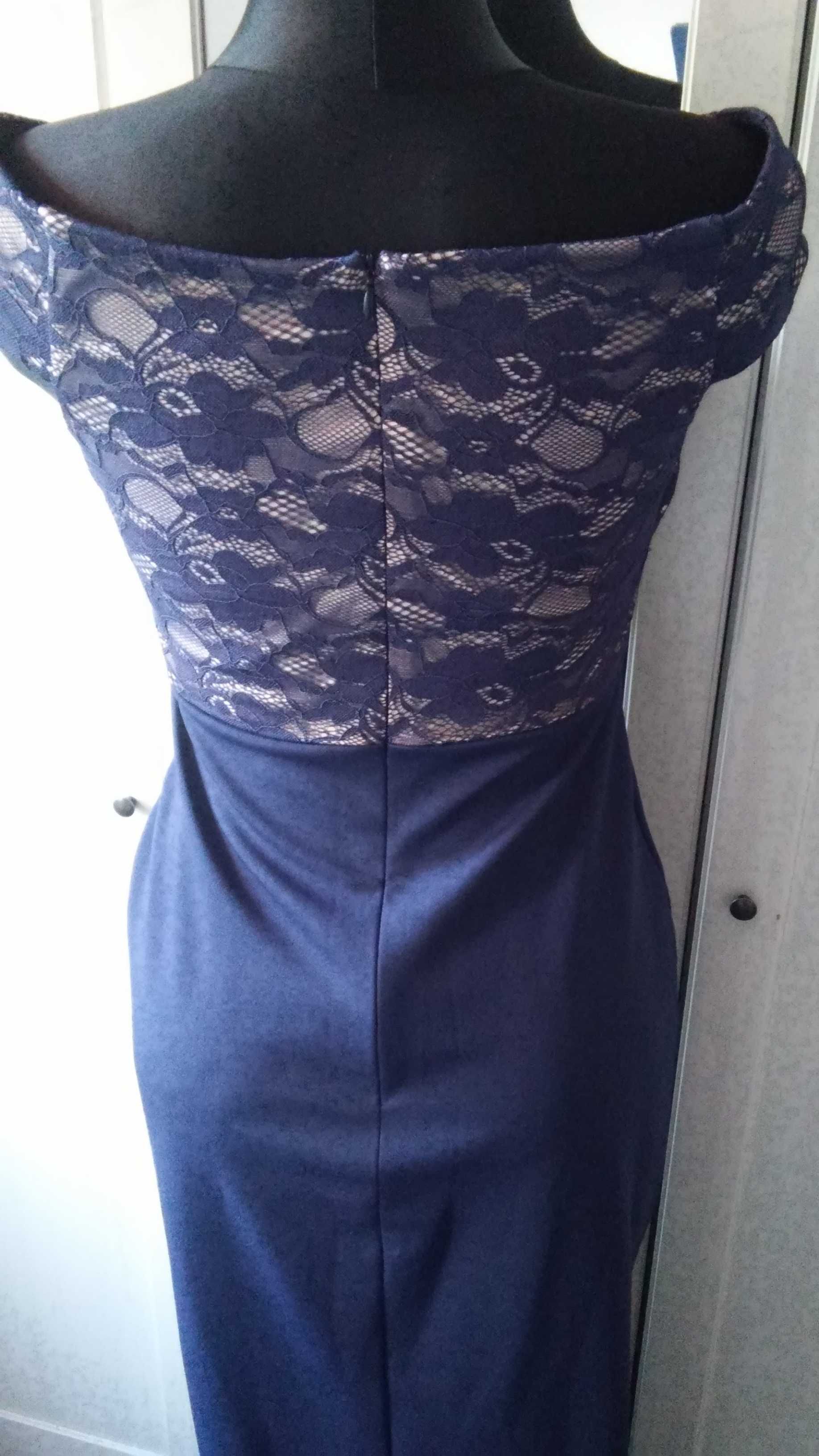 Jessica sukienka granarowa maxi r 40