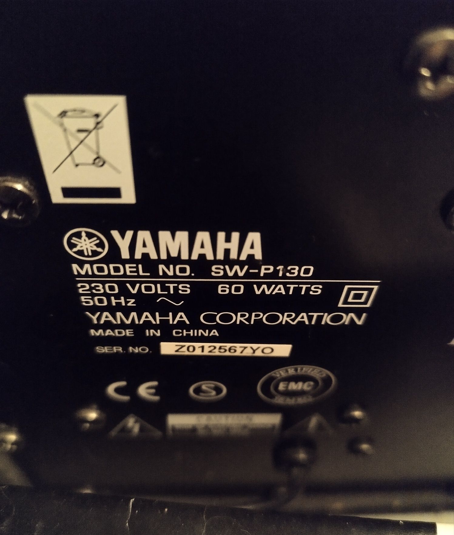 Amplificador Yamaha RX-v365 + Colunas Yamaha 5.1