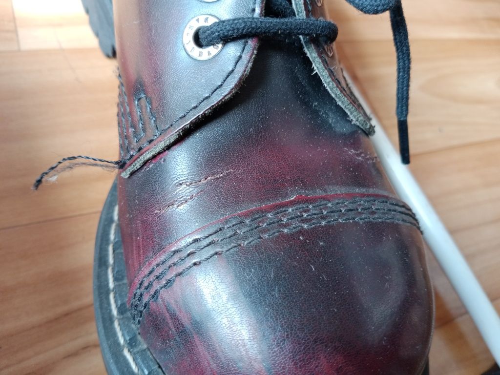 Glany Steel niskie 36 burgund/bordowe