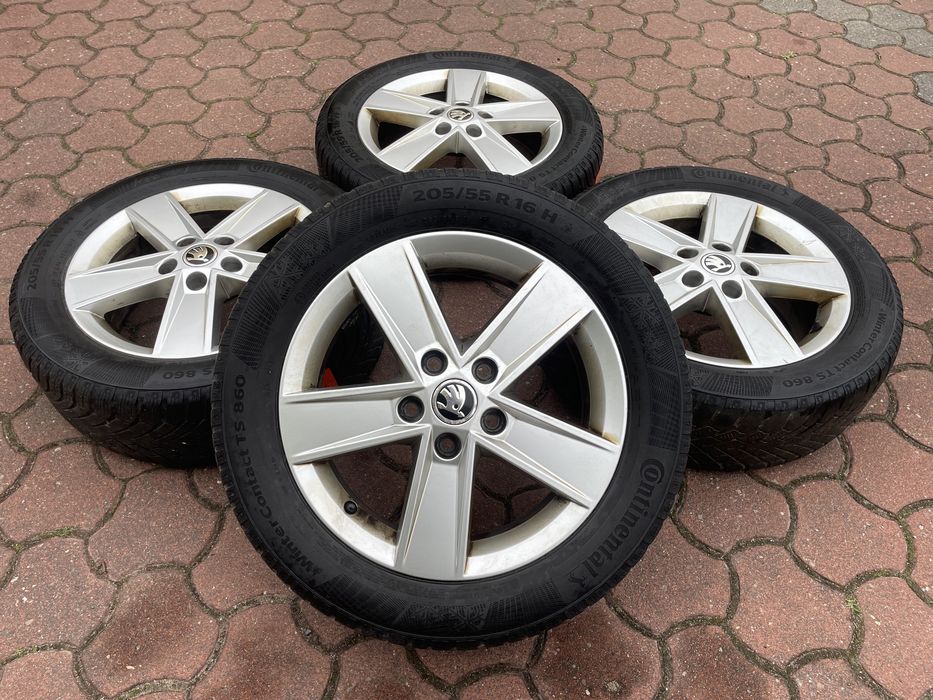 Felgi koła Skoda Octavia 16 cali mk3 5x112 oryginał komplet golf vw