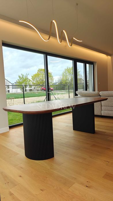 Stół stolik regał dębowy rozkładany loft lite drewno na wymiar