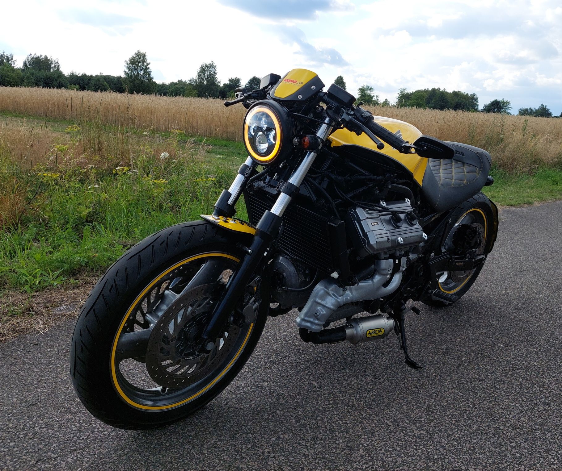 Honda st1100, silnik v4, custom, street, cafe racer, kozak