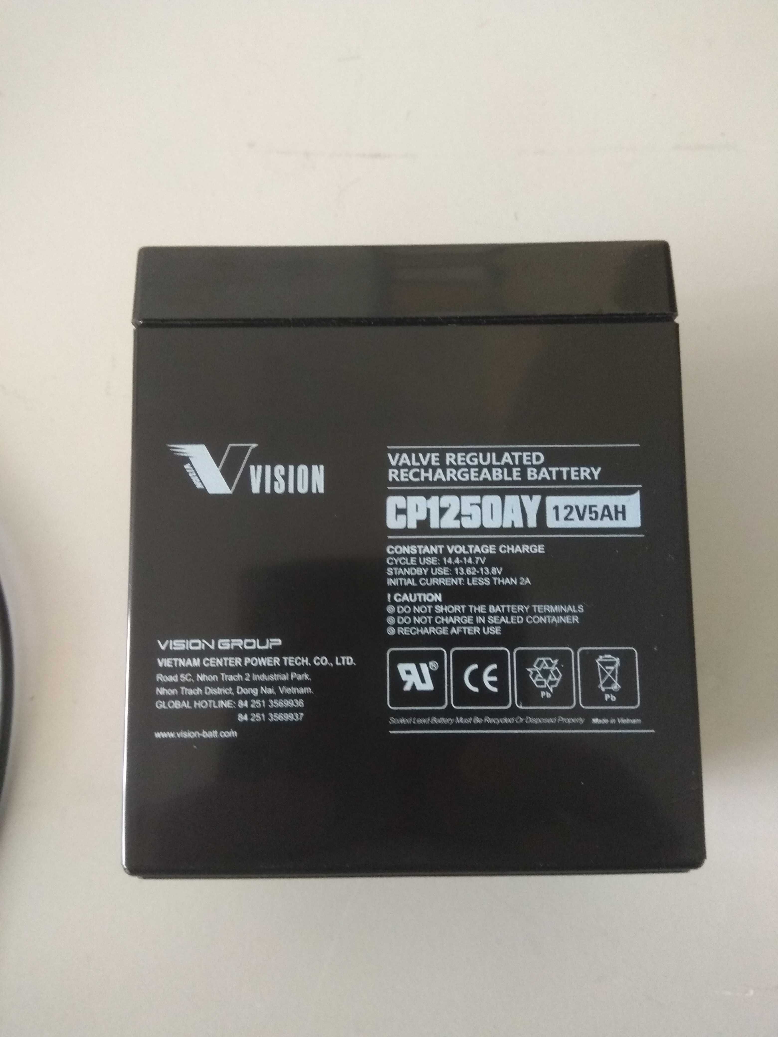 Акумуляторна батарея Vision CP1250AY 12V 5Ah