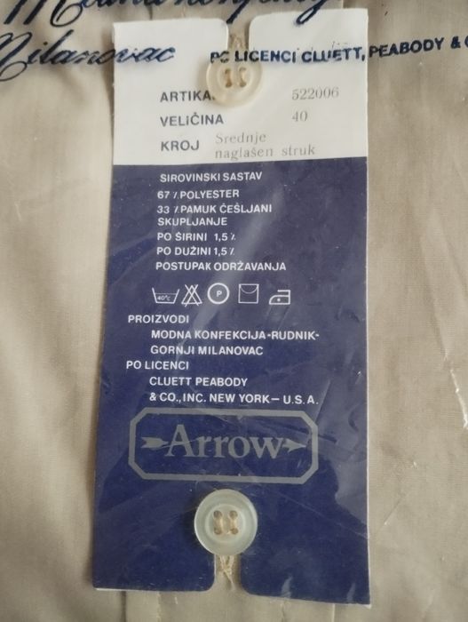 Koszula męska z czasów PRL-u