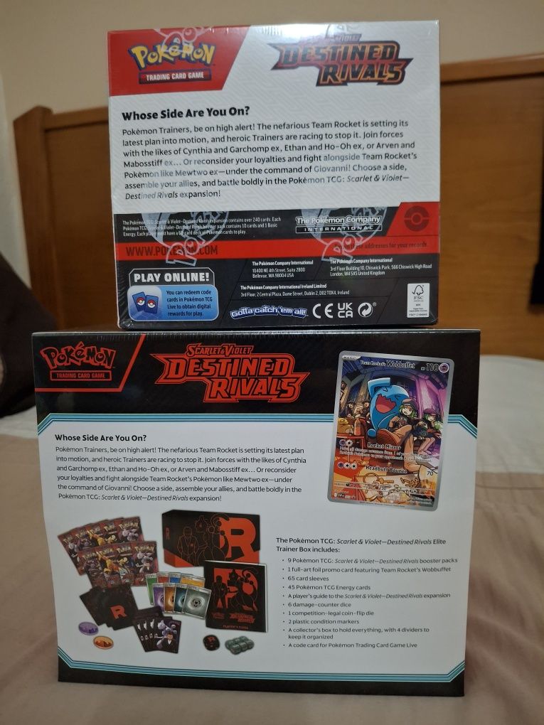 ETB e Booster box Destind Rivals