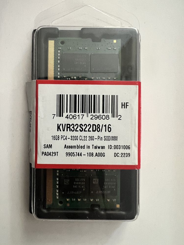 Pamięć RAM Kingston 2x16GB DDR4 3200MHz SODIMM (Nowa)
