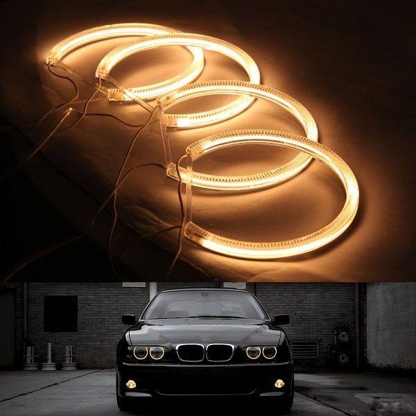 Ангельські очі Angel eyes CCFL жовті BMW E30 E32 Е34 ВАЗ06 E39рест БМВ