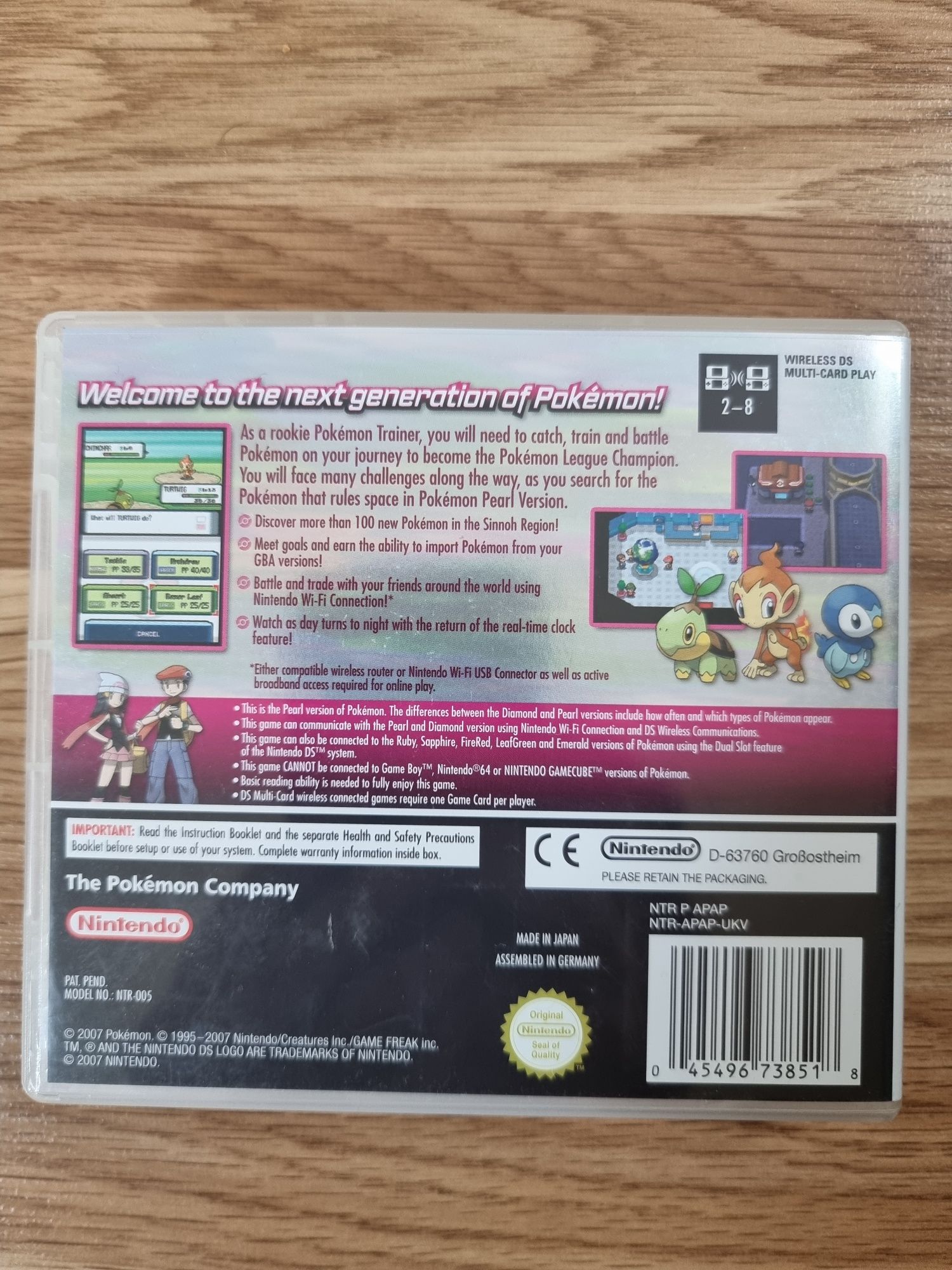 Pokemon Pearl Nintendo DS 2ds